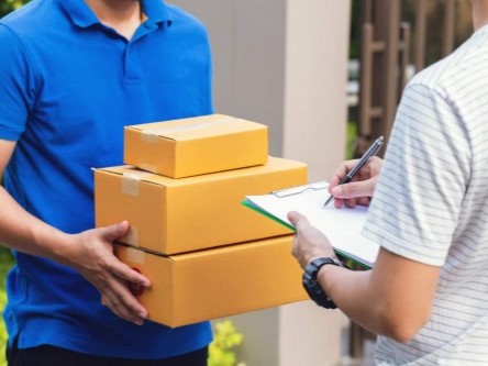 Nexuscorp-Receiving Package From a Delivery Man